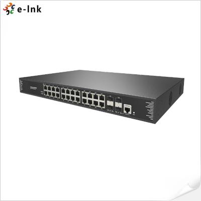 China Enterprise L3 Managed Switch 24 Port 1000M Gigabit 802.3at PoE To 4 Port 10G SFP+ for sale