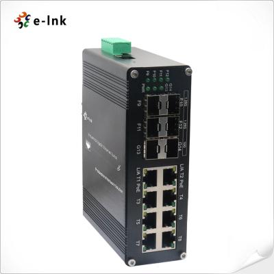 China Industrial L2+ 8-Port PoE + 4-Port 1.25G SFP + 2-Port 10G SFP+ Managed PoE Switch for sale