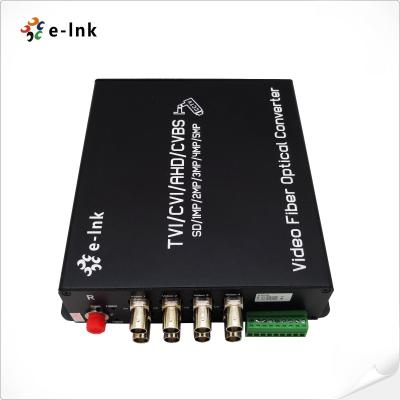 China Video Fiber Converter 8Ch 5MP HD-Video 4-In-1 Video Fiber Converter Fiber Media Converter for sale