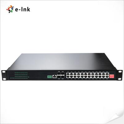 China 1u 19 Inch Rackmount Ethernet Switch 24 Port 10/100/1000t 4 Port 1000x for sale