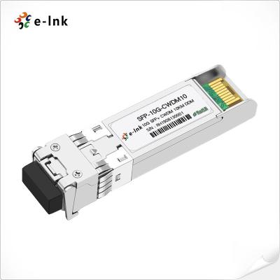 China 10G CWDM SFP Optical Transceiver Module Single Mode Duplex LC 10KM for sale