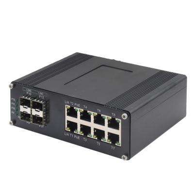 China Industrie L2+ 8-Port PoE Gigabit + 4 1G SFP + 2 10G SFP+ Managed Switch zu verkaufen