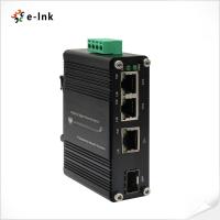 China Mini Industrial 3-Port 10/100/1000T 802.3at PoE + 1-Port 100/1000X SFP Ethernet Switch com 12 ~ 48VDC de entrada e voltagem B à venda