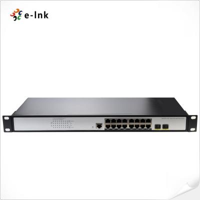 China L2+ 16-Port 10 100 1000T 802.3at PoE + 2-Port 100 1000X SFP Managed Switch à venda