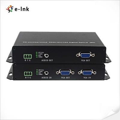 China USB VGA KVM Fiber Optic Extender Support keyboard and mouse signal transmission for sale