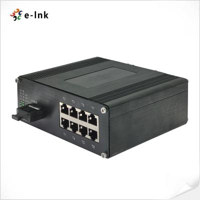 China 90W bt PoE Switch Industrial 8-Port 10/100/1000T 802.3at PoE + 1-Port 100/1000Base-X Ethernet Switch for sale