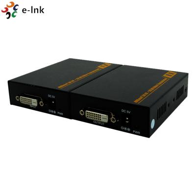 China Fibra de HD BaseT al suplemento de KVM del convertidor de DVI encima el solo cable Cat6/7 del 100m en venta