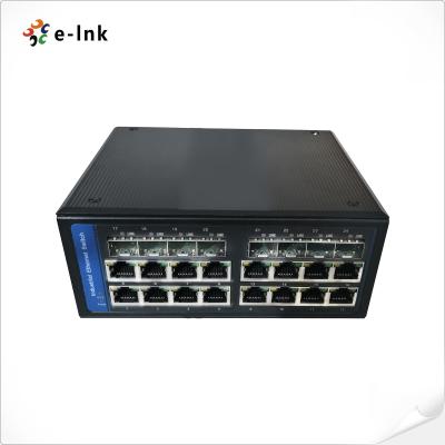 China 16 GE portuário controlaram a rede industrial do interruptor 8x100/1000M SFP dos ethernet à venda