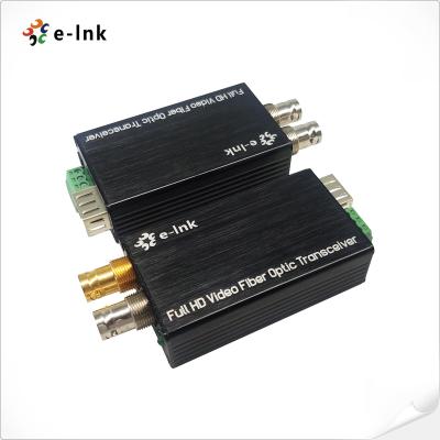 China Mini HD-SDI Fiber Converter with Tally & Loop Out, SMF, LC, 20KM for Broadcasting for sale