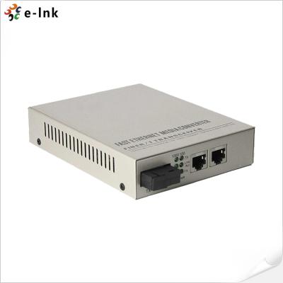 China 2 Port RJ45 Gigabit Switch With Sfp Port Media Converter for sale