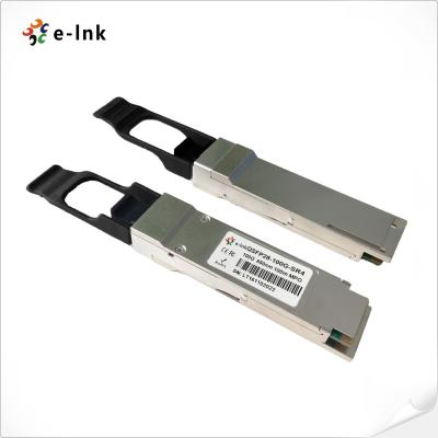 China SFP Fiber Transceivers 100G 100M Multimode QSFP28 Transceiver MTP/MPO Connector for sale