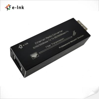 China Media Converter Micro Mini 10 / 100 / 1000BASE-T to 100 / 1000BASE-X SFP for sale