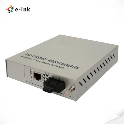 China 10/100/1000M GigE Media Converter Multi-mode Dual-Fiber 550m SC Connector for sale