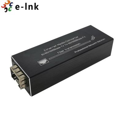 China Fiber Media Converter Micro 10/100/1000M Self-Adaptive Gigabit SFP Media Converter for sale