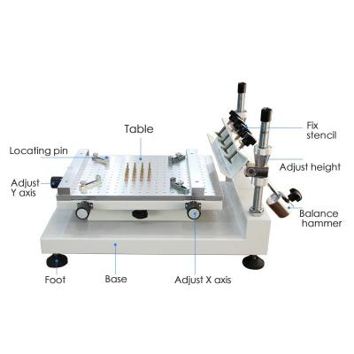 China High Precision Stencil Printer 3040 Silk Printer , Work With SMT Pick And Place Machine for sale