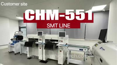 China Small & Medium SMT Line with 3250 Stecnil Printer CHM-551 SMT Pick and Place Machine 830 Reflow Oven for sale