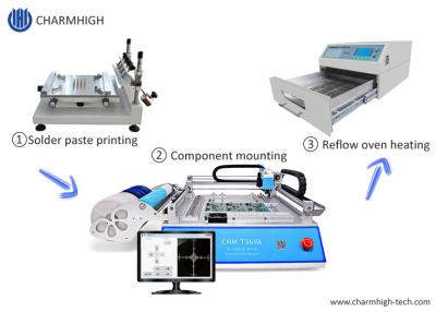 China Hot SMT Production Line CHMT36VA + 3040 Stencil Printer + Reflow Oven T962A for sale