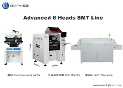 China 6 Heads PCB Assembly Line 22000cph Auto Nozzle Change CHM-860 for sale