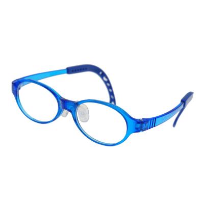 China For Glasses 2021 New Blue Kids Fashion Models Cute Frames Eye Optical Frames With Strap Glasses Optical Glass Boy Girl for sale