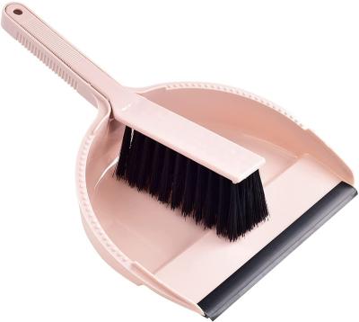 China Office Daily Cleaning Cleaning Tools Plastic Handle Mini Dustpan Desk Table And Brush Set for sale