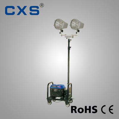 China Portable IP54 Mobile Diesel Light Tower outdoor With Diesel Engine for sale