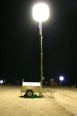 China Portable Diesel Light Tower / 4 × 500w Explosion Proof Light Towers for sale