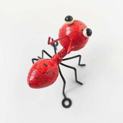 China JY Metal Ant 5 Color Garden Pastoral Art Wall Sculpture Yard Garden Decoration Lawn Desktop Sculpture for sale