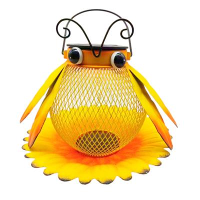 China Gardens Jingyi Exquisite Lantern Portable Hanging Solar Powered Insect Shape The Latest Sales for sale