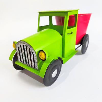 China Custom Size and Color Christmas Metal Sculptures Vintage Car Styling Flower POTS Storage Boxes Children's Gifts Christmas Decorations for sale