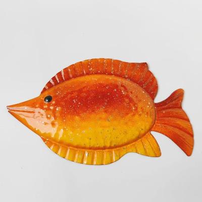 China Custom size and color 3D metal fish, color variety vivid picture, wholesale wall decoration customization, price discount, good service for sale