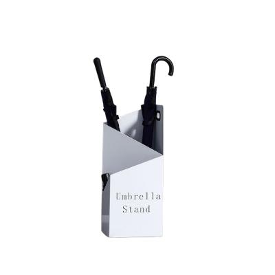 China Custom size and color straight indoor umbrella stand large capacity laser printing pattern manufacturer direct sales welding metal for sale