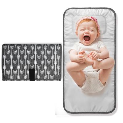 China Wholesale Waterproof Portable Travel Baby Waterproof Polyester Water Resistant Fashion Changing Pad With Free Sample for sale