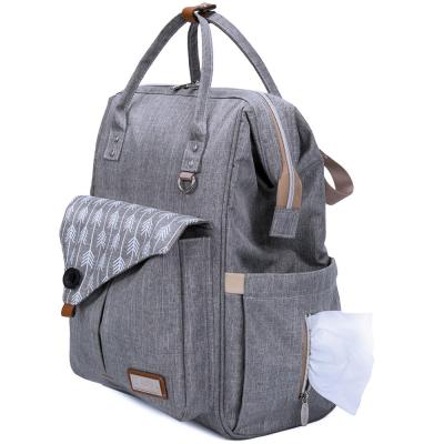 China Higher Strength Large Travel Diaper Bags Fashion Diaper Bag Backpack For Mom And Dad for sale