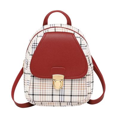 China PU Leather Cross Waterproof Ladies Mini Backpack - Body Backpack Woman Small Bag Teenage Girls Backpack for sale