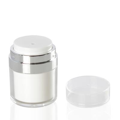 China Low Moq 30ml 50ml 100ml Skin Care Lotion Cream Face Set Cosmetic Packaging Containers Luxury Acrylic Cosmetic Pump Jar for sale