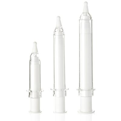 China 5ml 10ml 15ml 20ml Cosmetic Cosmetic Syringe Packaging For Eye Cream Syringe Plastic Airless Bottle for sale