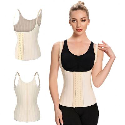 China Factory Wholesale Antibacterial Full Body Shaper 25 Bone Waist Trainer Vest Lingerie Set Steel Corset for sale