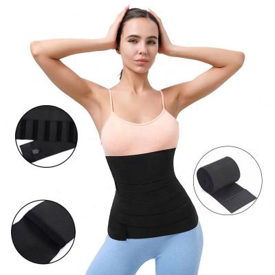 China Logo Loop Style Explosion Bandage Latex Women Sports Elastic Waist Trainer Different Color Wraps Breathable Wrap Belt Shaper for sale