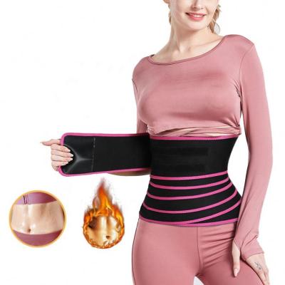 China Antibacterial Europe and USA Hot Sale Body Shaper Belt Neoprene Belly Wrap Bandage Waist Trainer for sale