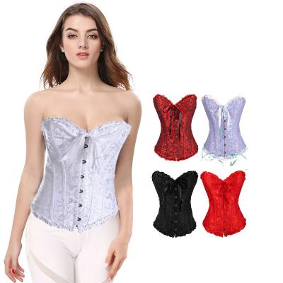 China Antibacterial Royal Court Corset Hourglass Curve Corpete Women Belly Corsets Bustiers Plus Size Fashion Bustiers Corset Shapewear Belt for sale