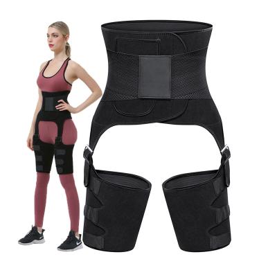 China Antibacterial 3 in 1 Neoprene Underwear Leg Butt Shaper Thigh Lifter Gum Waist Trainer Belt Trimmer Belt for sale