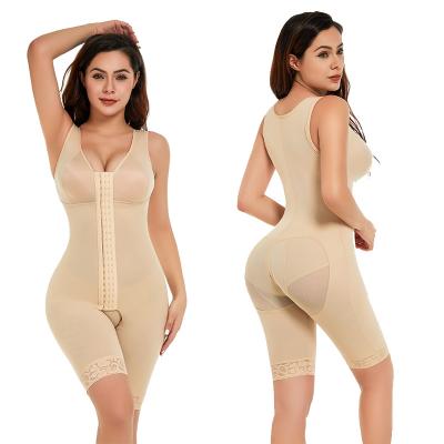 China Antibacterial Adjustable Shapewear Butt Lift Body Shaper Waist Trainer Hook And Eye Mail Surg Jumpsuit For Women Fullbody Overalls for sale