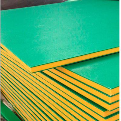 China Wear resistant; High density ; Uhmwpe good toughness safety two color thermoplastic sef-lubrication anti-abrasion price colored double color sheet for sale