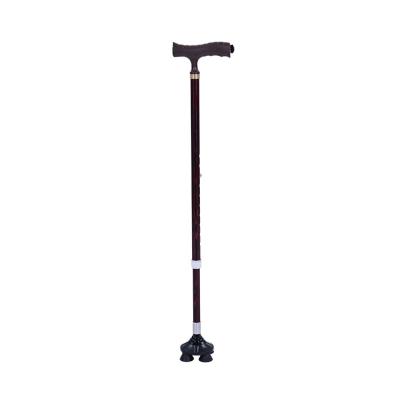 China Factory Price Adjustable OEM Customized New Design Size Adjustable Lightweight Aluminum Brown Crutches For Adults for sale