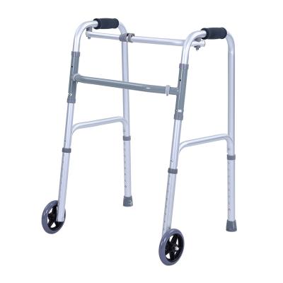 China Factory Convenient Custom Lightweight Folding Jianweilong Medical Walking Aids Aluminum Walker for Elderly Disabled and for sale