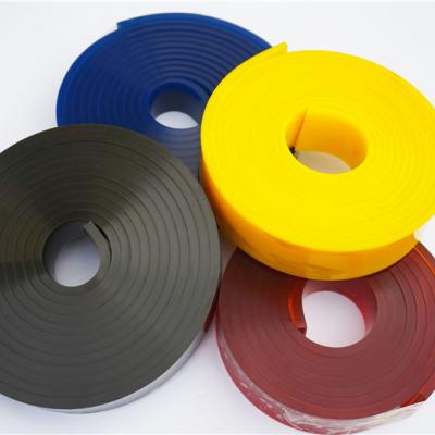 China Flexible PU Cushion Rubber Squeegee For Wire Saw Machine for sale