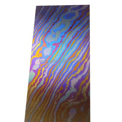 China Industrial Titanium Alloy Ti-6al-4V Grade 5 Titanium Plate For Timascus Damascus Industrial Titanium Sheet for sale