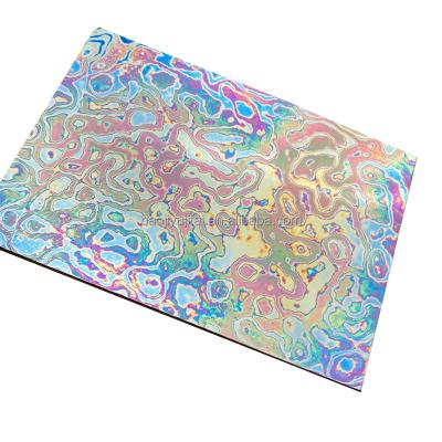 China Mokuti Timascus Plate Titanium Low Weight Titanium Damascus Sheet Stock Price Per Kg for sale