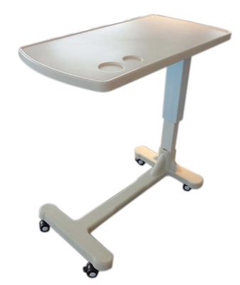 China PP Hospital Ward Furniture , Hospital Overbed Table Gas Spring Control Height for sale