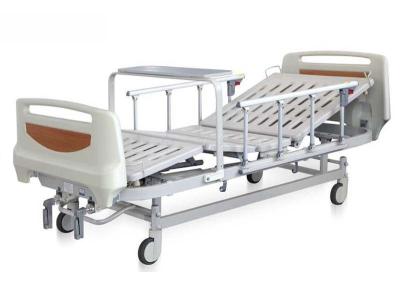 China Movable Manual Hospital Bed , Medical Full Fowler Bed ABS Head / Foot Board for sale